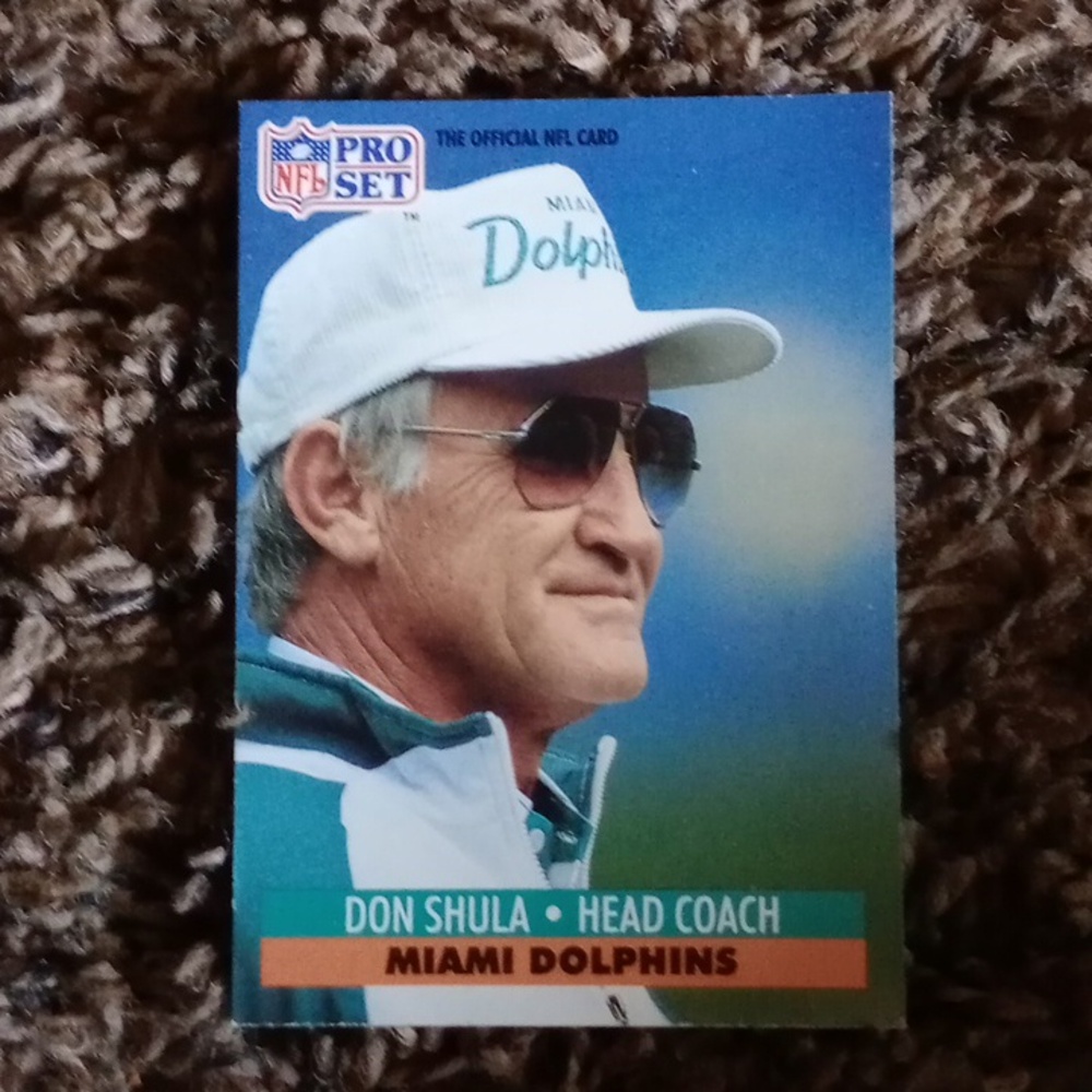 Pro Set Miami Dolphins Don Shula Card